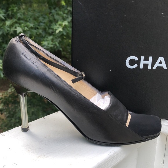 CHANEL Classic Open Toe Heels - Picture 7 of 14